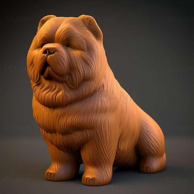3D model Chow chow dog (STL)